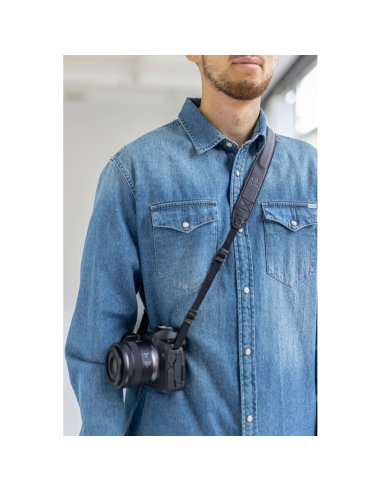 Pasek do aparatu B+W Camera Strap Black Leather...