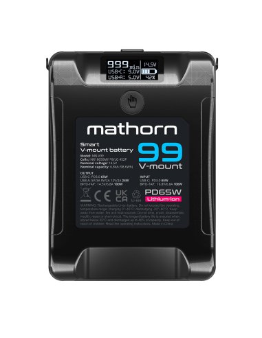 Bateria Mathorn MB-V99 6800mAh PD65W OLED USB-C...