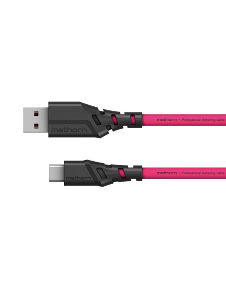 Mathorn tethering cable MTC-200M 2m 10Gbps 60W USB C-A Magenta
