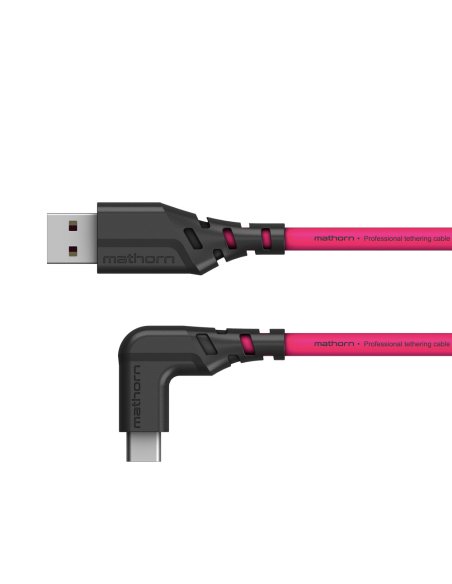 Kabel fotograficzny Mathorn MTC-201M 2m 10Gbps 60W USB A-C90 Magenta