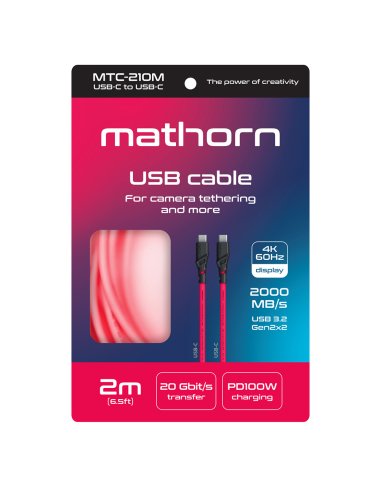 Kabel fotograficzny Mathorn MTC-210M 2m 20Gbps...