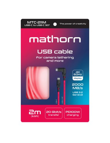 Mathorn tethering cable MTC-211M 2m 20Gbps 4K...