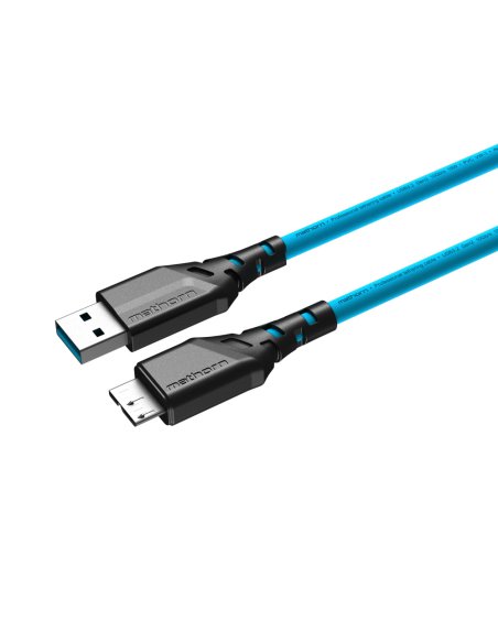 Kabel fotograficzny Mathorn MTC-520 5m 10Gbps USB A - MicroB ArcticBlue