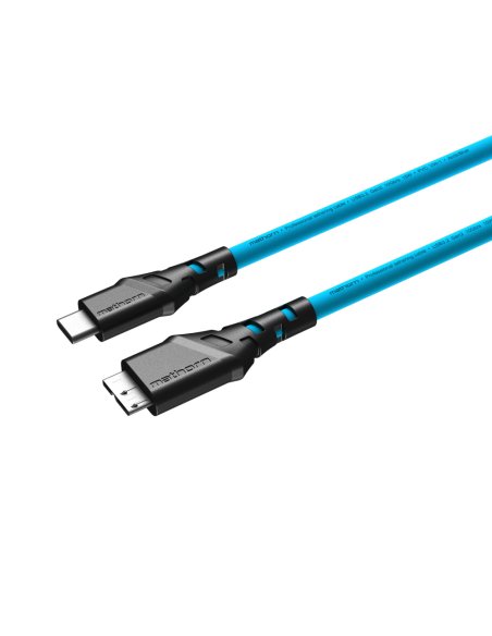 Mathorn tethering cable MTC-530 5m 10Gbps USB C - MicroB ArcticBlue