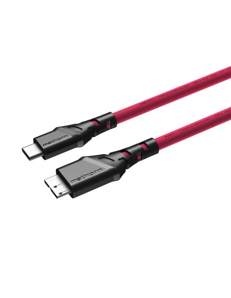 Mathorn tethering cable MTC-230M 2m 10Gbps USB C - MicroB Magenta