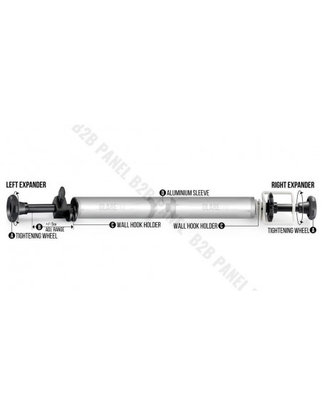 GlareOne Background Support System - set for 4 background