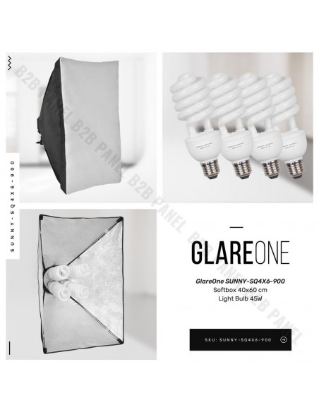 GlareOne Continuous Light Kit SUNNY SQ4X6-900