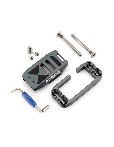 3 Legged Thing Ellie PD Short Universal L-Bracket with Peak Design Capture-compatible short base - Grey