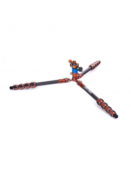 Statyw 3 Legged Thing Albert 2.0 Bronze, włókna węglowe, 5-sekcji, udźwig 30kg, głowica Pro Lever