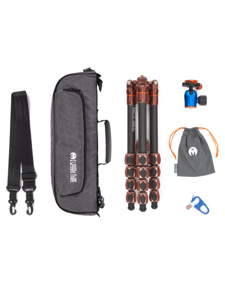 Statyw 3 Legged Thing Albert 2.0 Bronze, włókna węglowe, 5-sekcji, udźwig 30kg, głowica Pro Lever