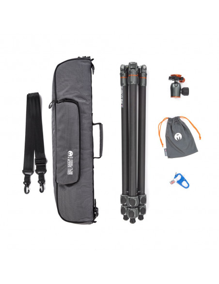 Statyw 3 Legged Thing Winston 2.0 Gray, włókna węglowe, 3-sekcji, udźwig 40kg, głowica Pro Lever