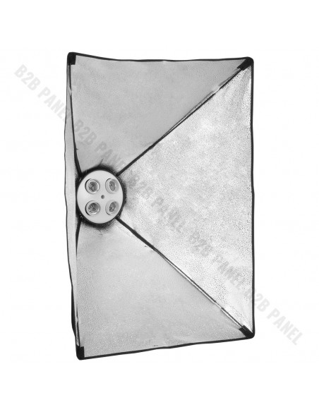 GlareOne Softbox światła ciągłego 50x70 - 4 świetlówki