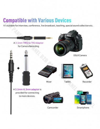 Synco S6M lavelier microphone with monitor