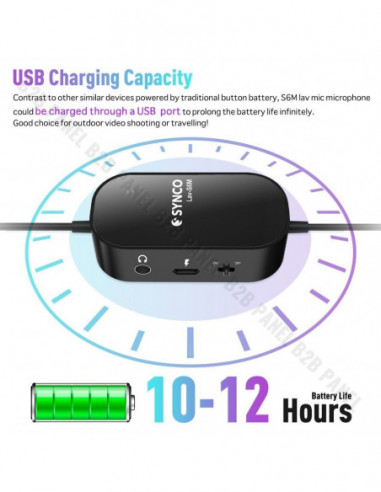 Synco S6M mikrofon krawatowy z odsłuchem
