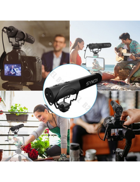 Synco M3 mikrofon nakamerowy - kardioidalny z odsłuchem