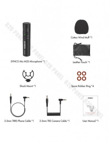 Synco M2S Camera Microphone - Cardioid with...