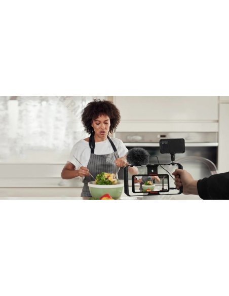 Synco Vlogger Kit 1 zestaw mikrofon M1S, lampa LED BI, uchwyt RIG, statyw