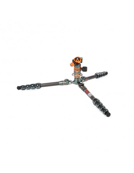 Statyw 3 Legged Thing Ray Grey, włókna węglowe, 5-sekcji, udźwig 30kg, głowica Airhed VU