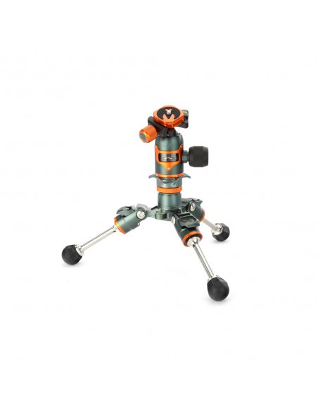 Statyw 3 Legged Thing Bucky Grey, włókna węglowe, 5-sekcji, udźwig 30kg, głowica Airhed VU