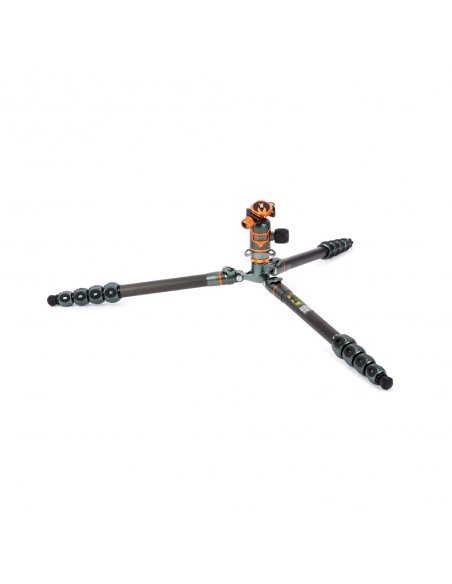 Statyw 3 Legged Thing Bucky Grey, włókna węglowe, 5-sekcji, udźwig 30kg, głowica Airhed VU