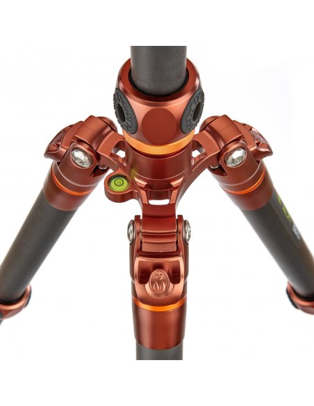 Statyw 3 Legged Thing Bucky Bronze, włókna węglowe, 5-sekcji, udźwig 30kg, głowica Airhed VU