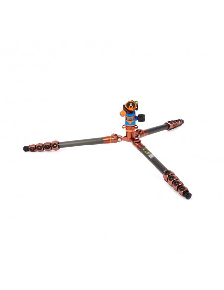 Statyw 3 Legged Thing Bucky Bronze, włókna węglowe, 5-sekcji, udźwig 30kg, głowica Airhed VU