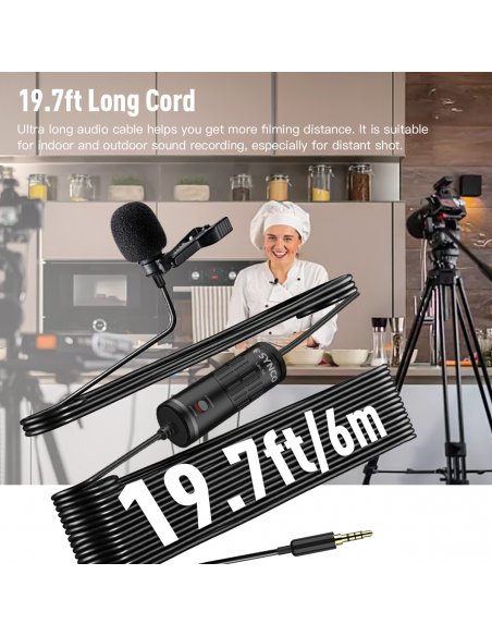 Synco S6P mikrofon krawatowy - DJI, USB-C, mini-jack 3,5 mm