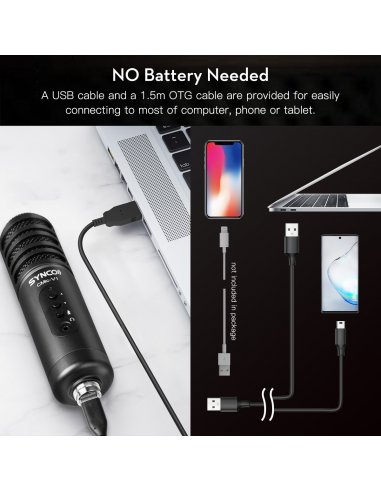 Synco V1 USB Microphone with Monitor - Condenser