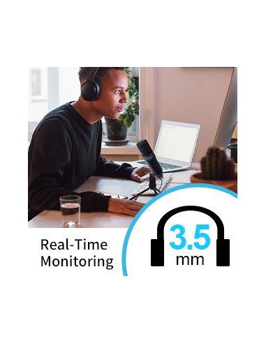 Synco V1 mikrofon USB z odsłuchem - pojemnościowy