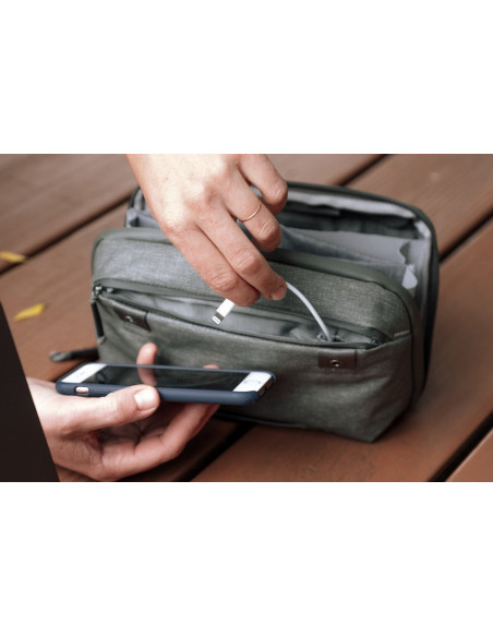 Wkład Travel Line Peak Design Tech Pouch Sage v2 - szarozielony