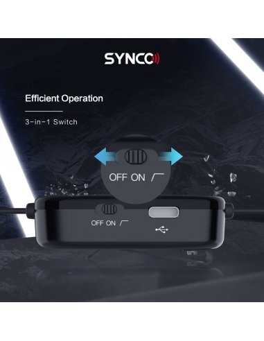 Synco S6M2 mikrofon krawatowy z odsłuchem i...