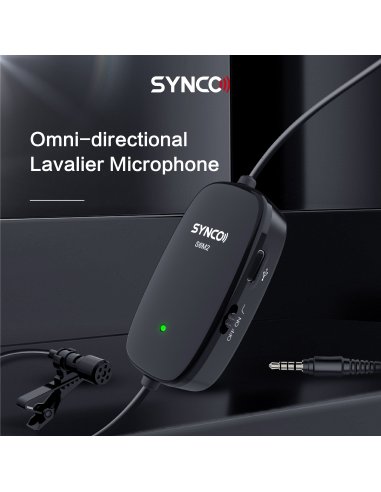 Synco S6M2 lavelier microphone with monitor and...