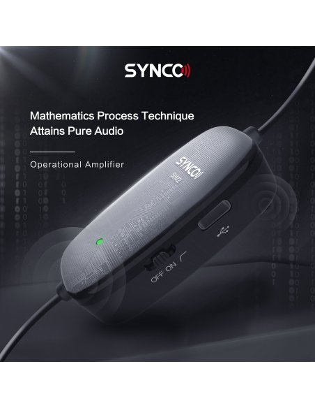 Synco S6M2 mikrofon krawatowy z odsłuchem i filtrem LowCut