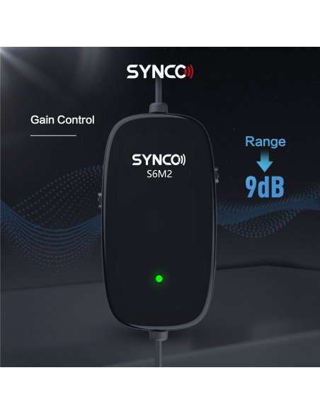 Synco S6M2 mikrofon krawatowy z odsłuchem i filtrem LowCut