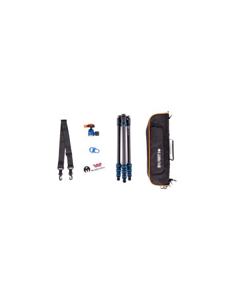 Statyw 3 Legged Thing Punks Billy Blue 2.0, wł. węglowe, 4-sekcje, udźwig 18 kg, głowica kulowa Neo 2.0