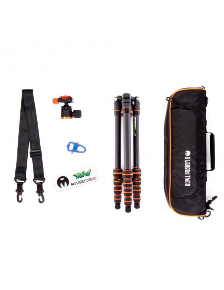 Statyw 3 Legged Thing Punks Brian Black 2.0, wł. węglowe, 5-sekcji, udźwig 18 kg, głowica kulowa Neo 2.0