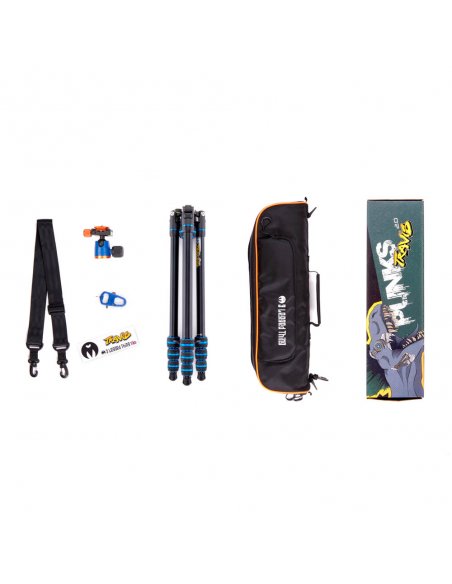 Statyw 3 Legged Thing Punks Travis Blue 2.0, aluminiowy, 4-sekcje, udźwig 18 kg, głowica kulowa Neo 2.0