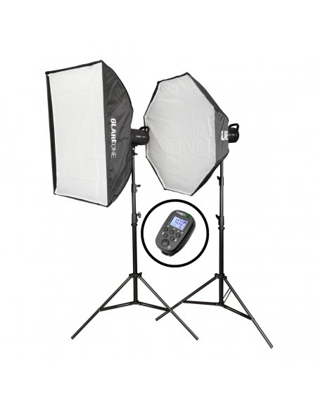 GlareOne Vega 400 Starter Kit - zestaw oświetlenia studyjnego