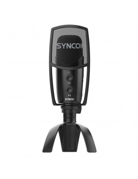 Synco V2 mikrofon USB z filtrem POP i odsłuchem - pojemnościowy