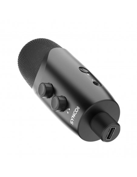 Synco V2 USB Condenser Microphone with POP filter and Monitor