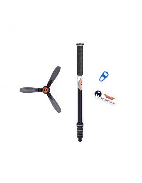3 Legged Thing Punks Trent Kit 2.0 Grey Magnesium Alloy Monopod + Docz 2