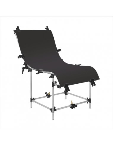 GlareOne tło PVC 60x130cm - czarne, lustrzane