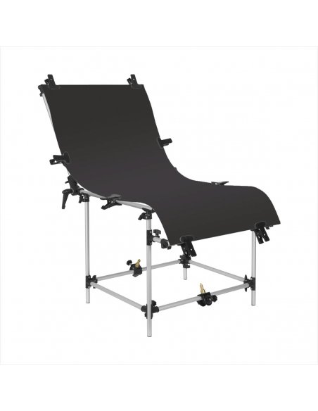 GlareOne tło PVC 60x130cm - czarne, lustrzane