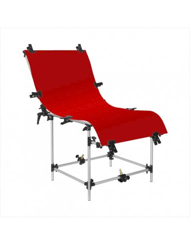 GlareOne tło PVC 60x130cm - czerwone