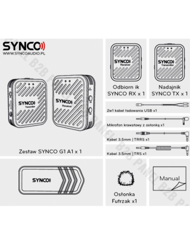 Synco G1 A1 White bezprzewodowy system...