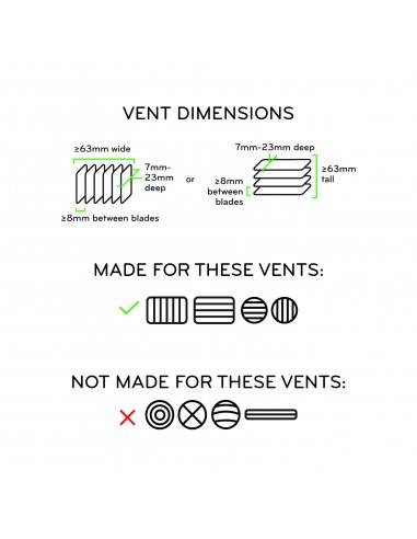 Peak Design Mobile Car Mount Vent - Black