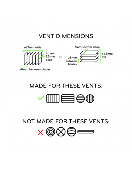 Peak Design Mobile Car Mount Vent - Black