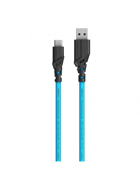 Mathorn tethering cable MTC-500 5m 10Gbps 60W USB C-A ArcticBlue