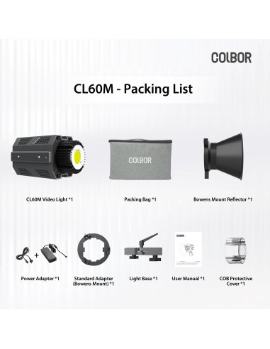 COLBOR CL-60M Led Bowens 5600K