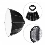 COLBOR Parabolic Softbox with Grid 45cm Quick-Setup...